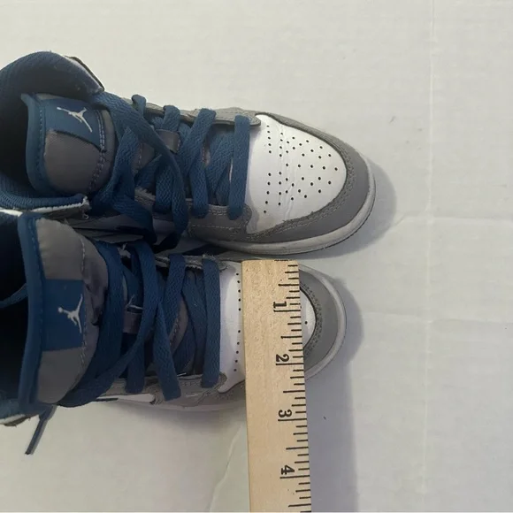 Air Jordan 1 Blue White Gray Toddler Size 13c Sneakers - Picture 6 of 7